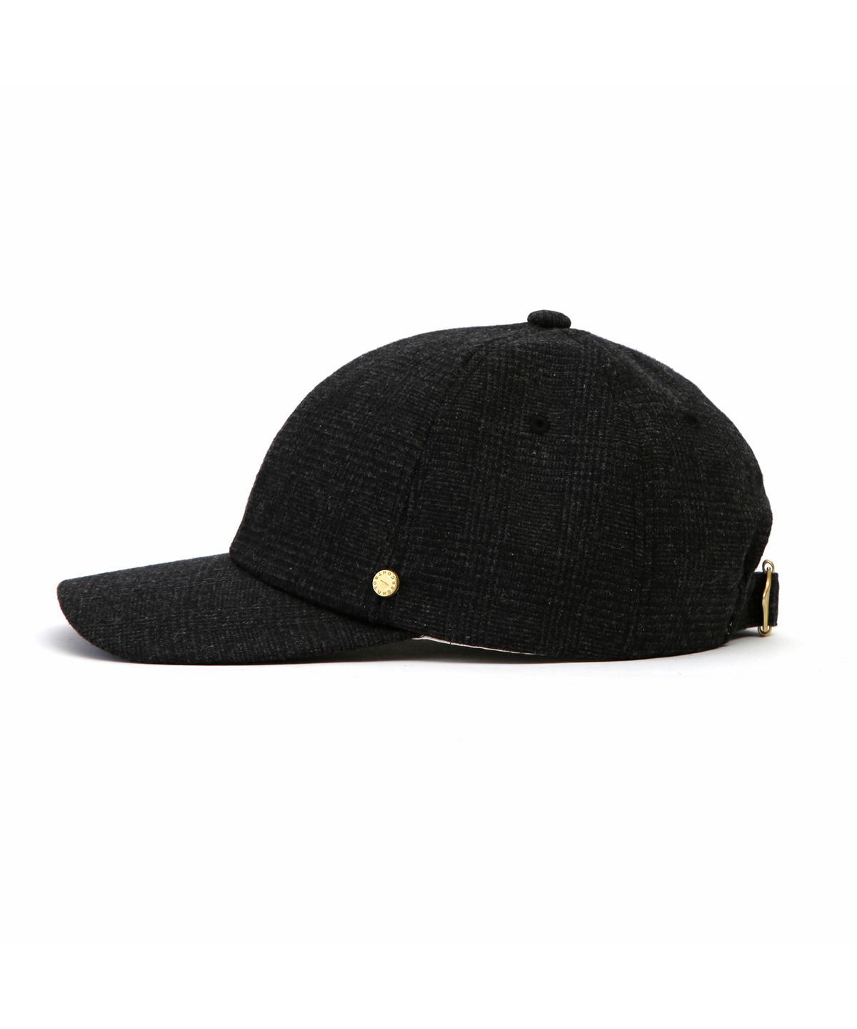언더컨트롤 스튜디오(UNDERCONTROL STUDIO) 체크 가을 겨울 베이직 캐주얼 야구모자 6PANNEL BALL CAP / MODS GLEN / BLACK