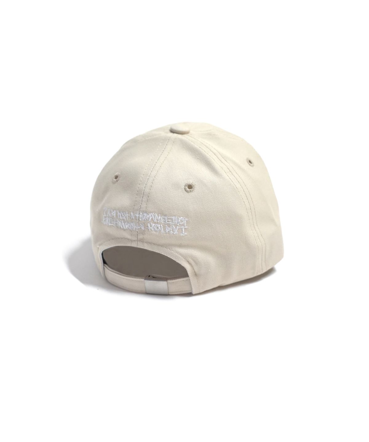 아임낫어휴먼비잉(I AM NOT A HUMAN BEING) Arch Ver.  Basic Logo Ball Cap - Ivory