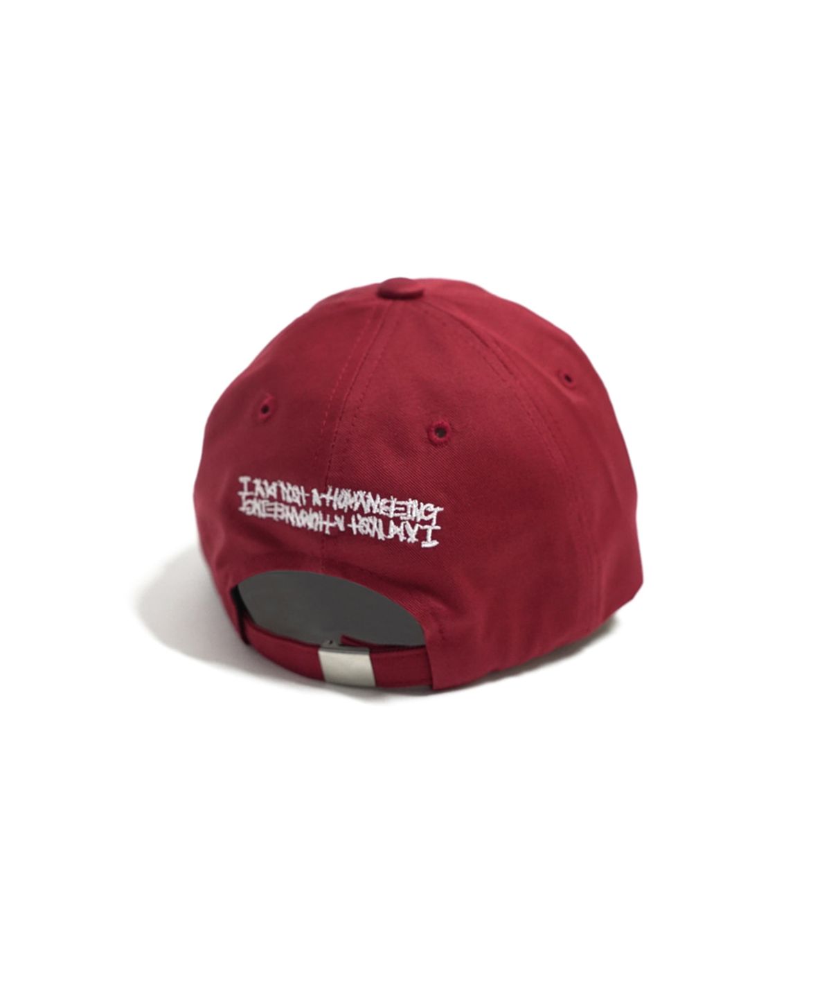 아임낫어휴먼비잉(I AM NOT A HUMAN BEING) Arch Ver. Basic Logo Ball Cap - Maroon