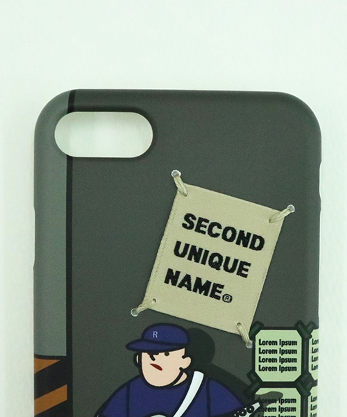 세컨드유니크네임(SECOND UNIQUE NAME) SUN CASE GRAPHIC GUITAR MAN (BEIGE TAG)
