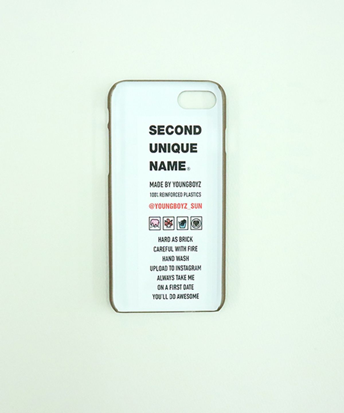 세컨드유니크네임(SECOND UNIQUE NAME) SUN CASE GRAPHIC STORY OF FALL CHOCOBROWN (BEIGE TAG)