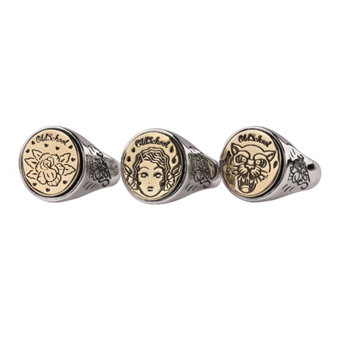 어나니머스아티즌(ANONYMOUS ARTISAN) Carving a seal Oldschool Ring - Rose