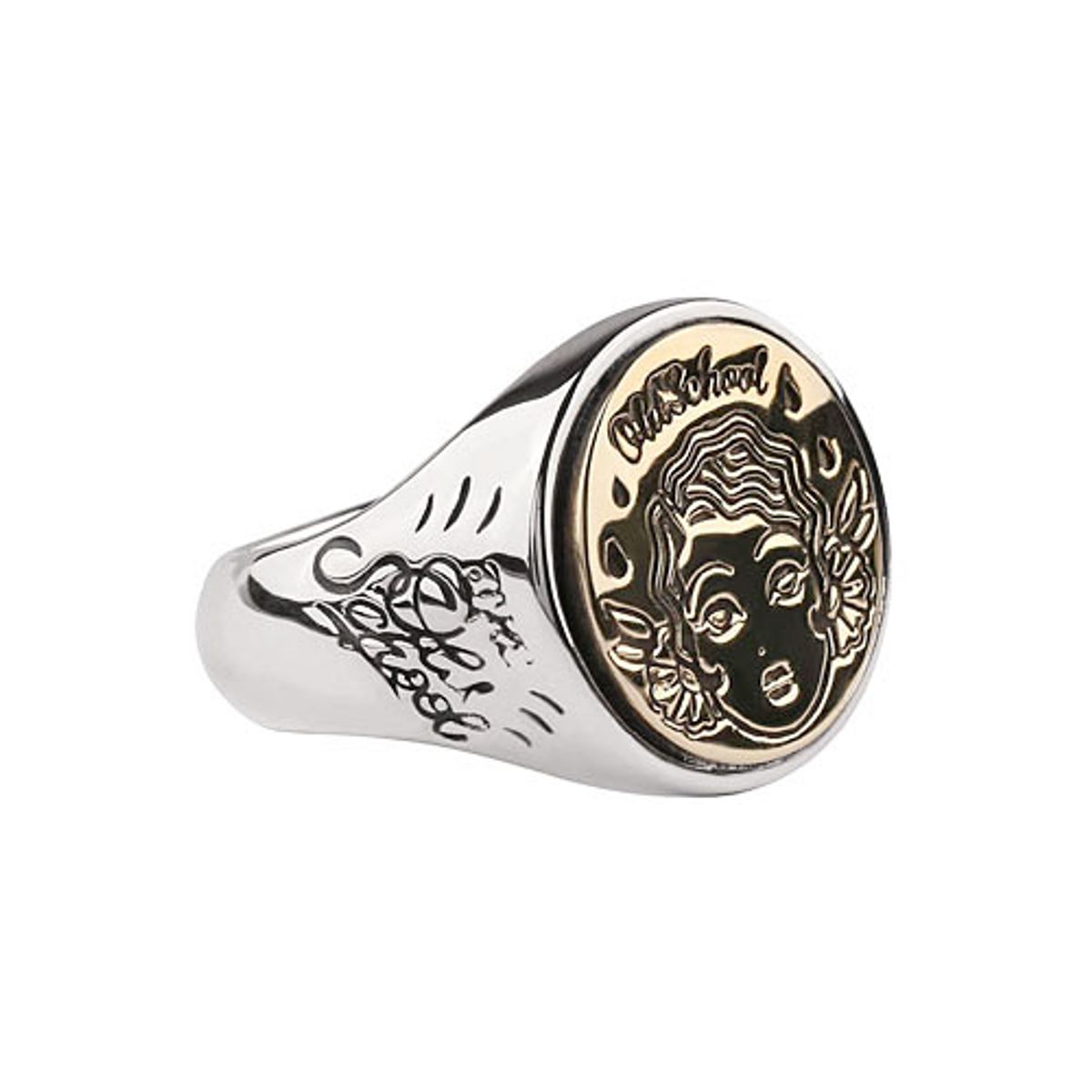 어나니머스아티즌(ANONYMOUS ARTISAN) Carving a seal Oldschool Ring - Lady