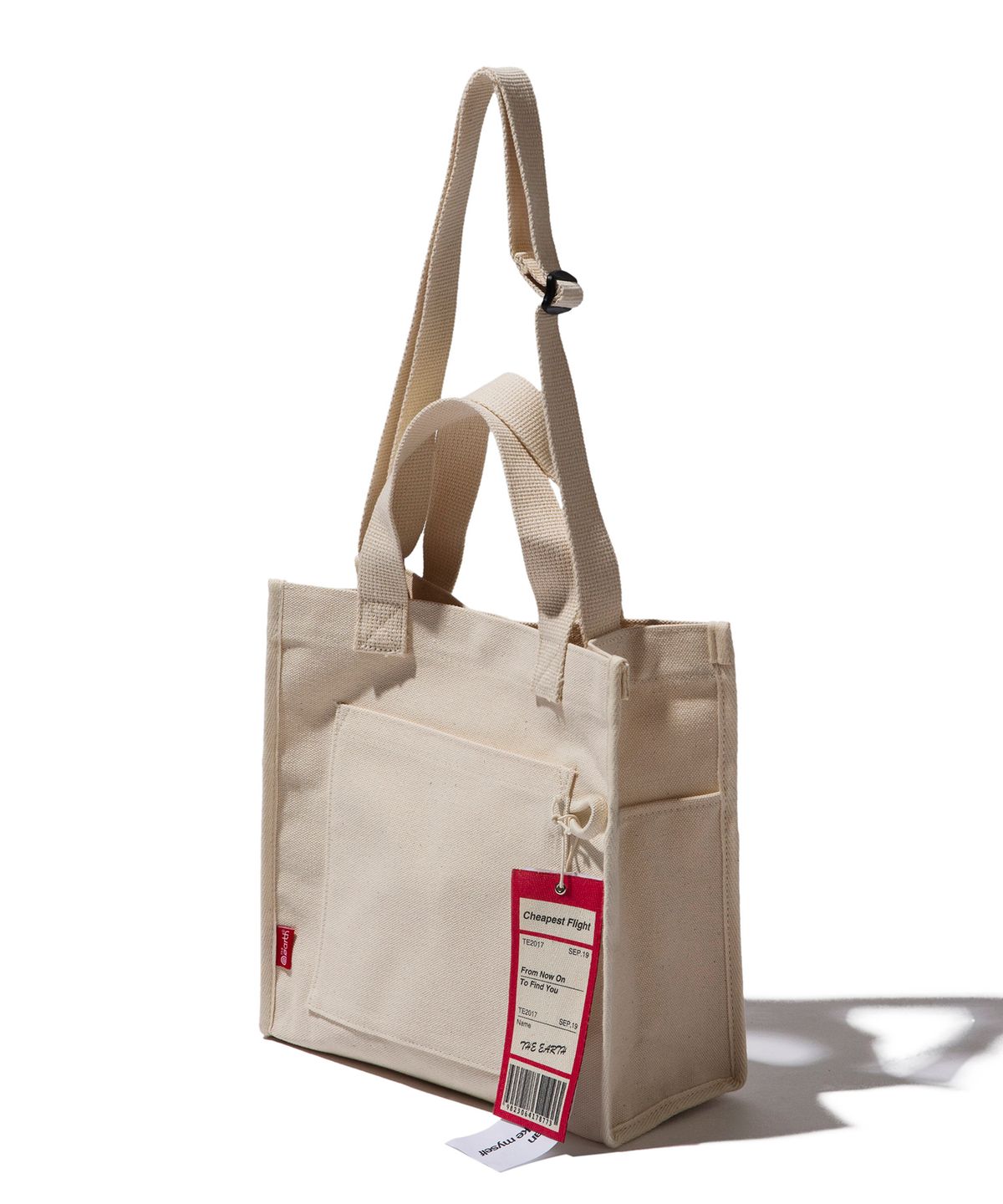 디얼스(THE EARTH) CHEAPEST FLIGHT ECO BAG - ECRU