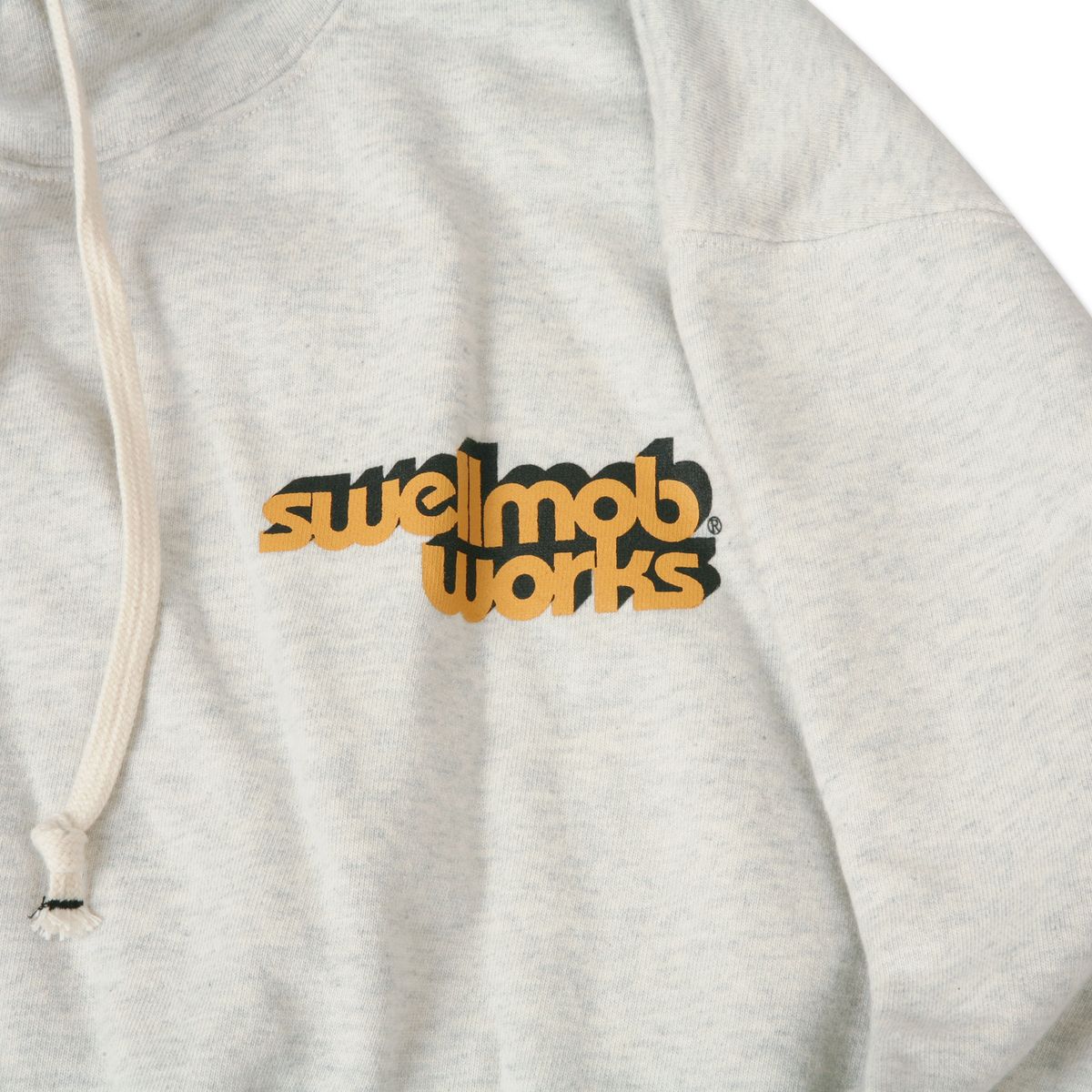 스웰맙(SWELLMOB) Swellmob mock-neck string sweat shirts -oatmeal-