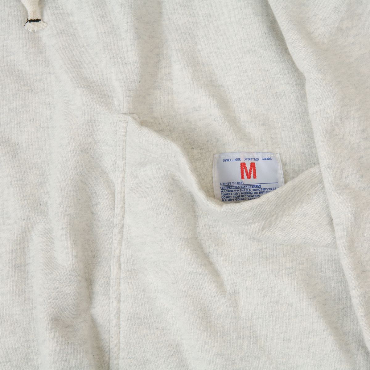스웰맙(SWELLMOB) Swellmob mock-neck string sweat shirts -oatmeal-