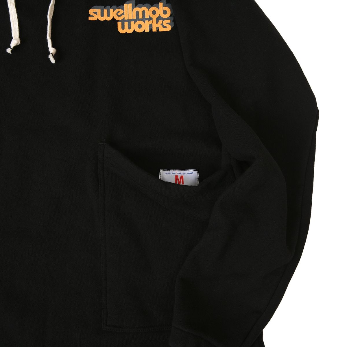 스웰맙(SWELLMOB) Swellmob mock-neck string sweat shirts -black-