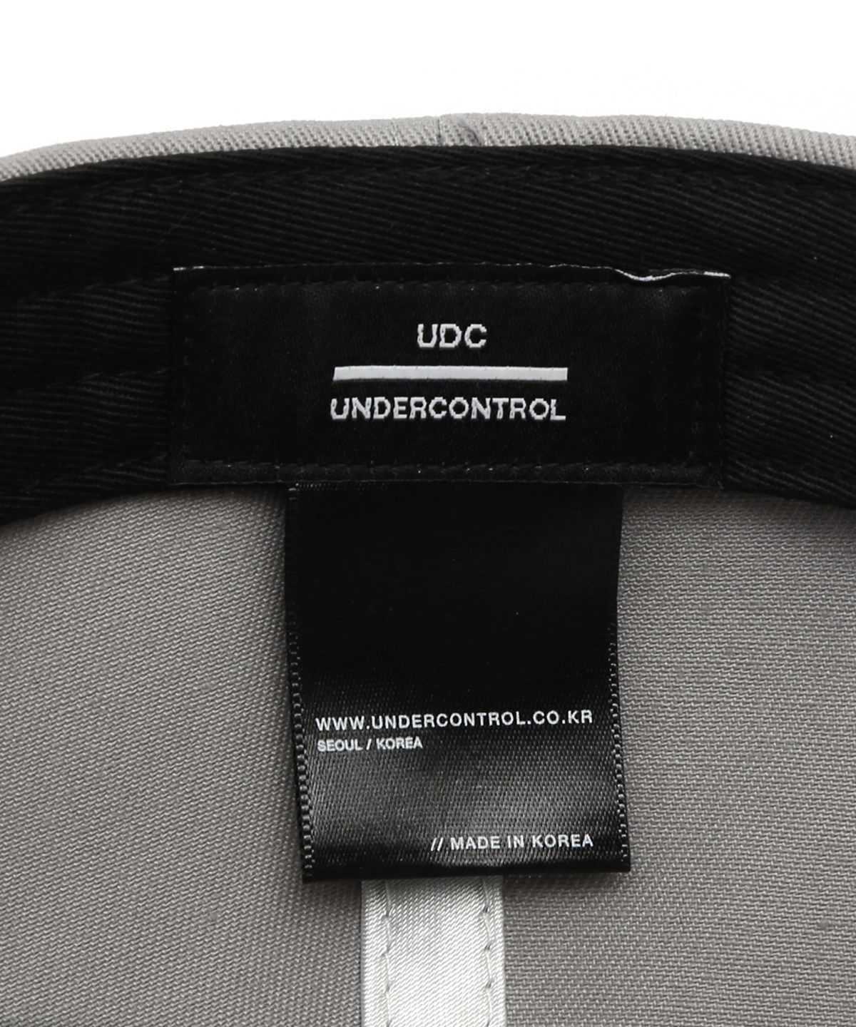 언더컨트롤(UNDERCONTROL) 코튼 로고 볼캡 TRIPLE U / CLASSIC B B / GREY