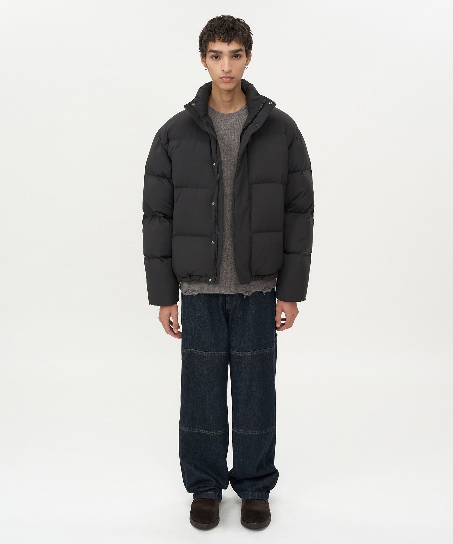 MUSINSA公式 | INSILENCE Essential Down Jacket BLACK