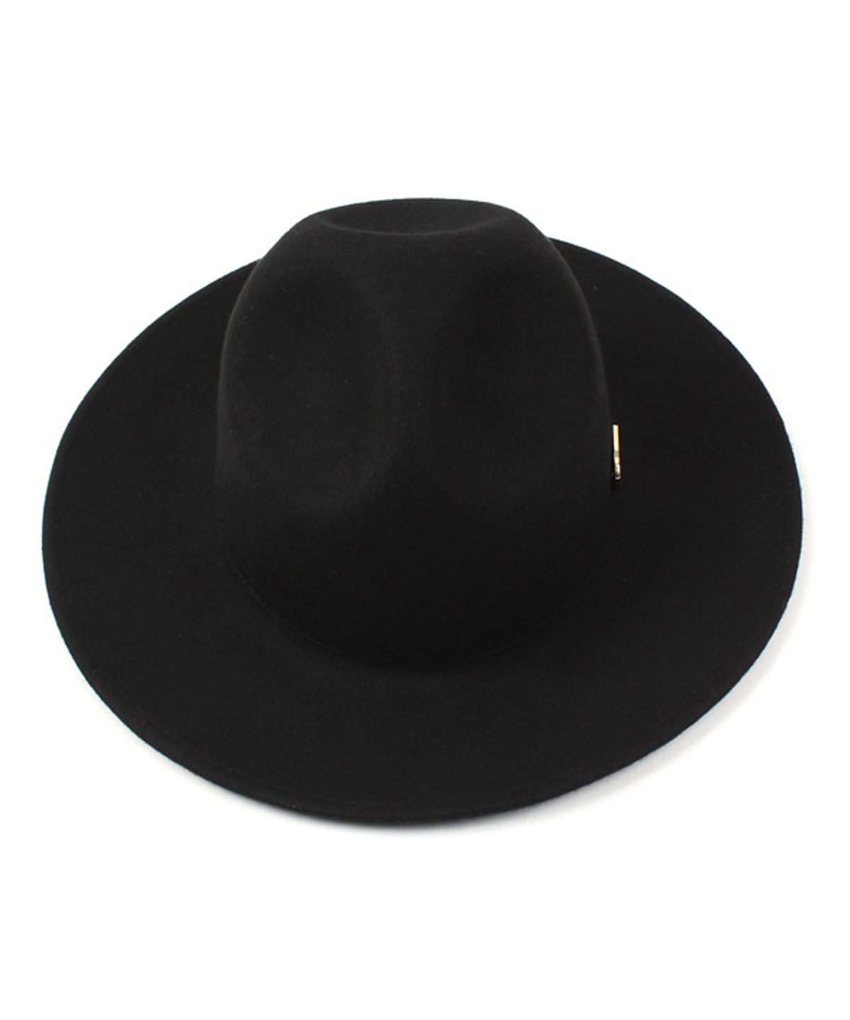유니버셜 케미스트리(UNIVERSAL CHEMISTRY) Gold Metal Logo Y Wool Fedora BK 메탈페도라