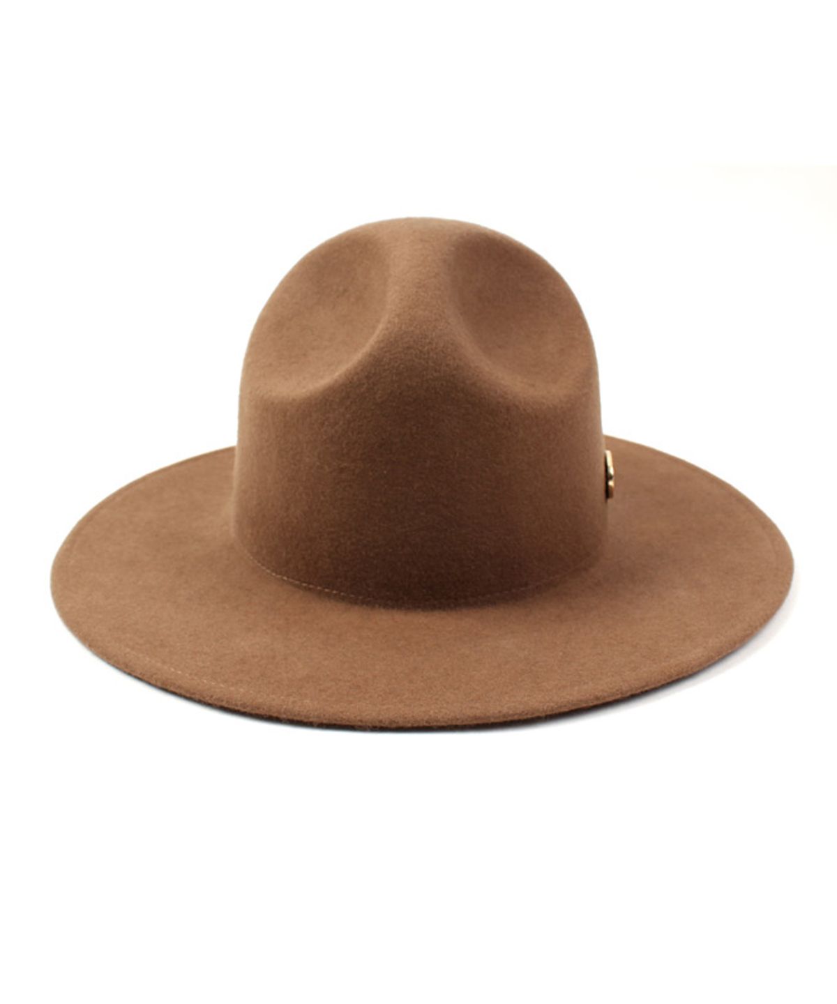 유니버셜 케미스트리(UNIVERSAL CHEMISTRY) Gold Metal Logo Y Wool  Fedora Camel 메탈페도라