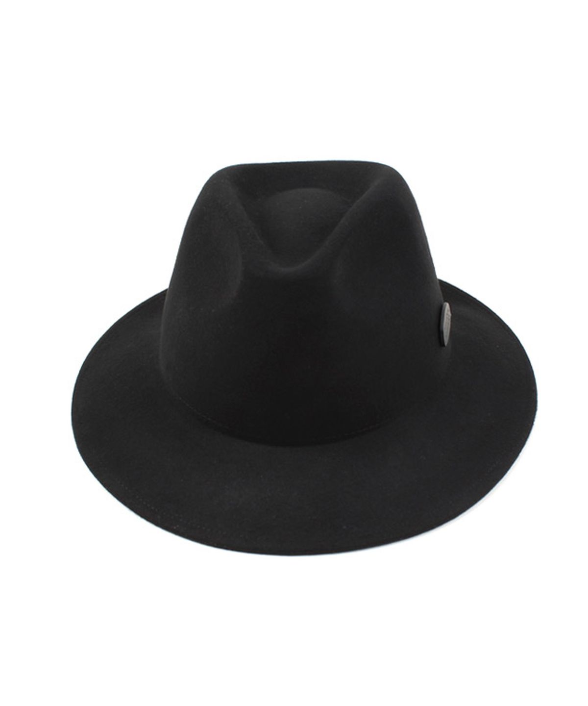 유니버셜 케미스트리(UNIVERSAL CHEMISTRY) Black Metal Short Wool Fedora BK 메탈숏페도라