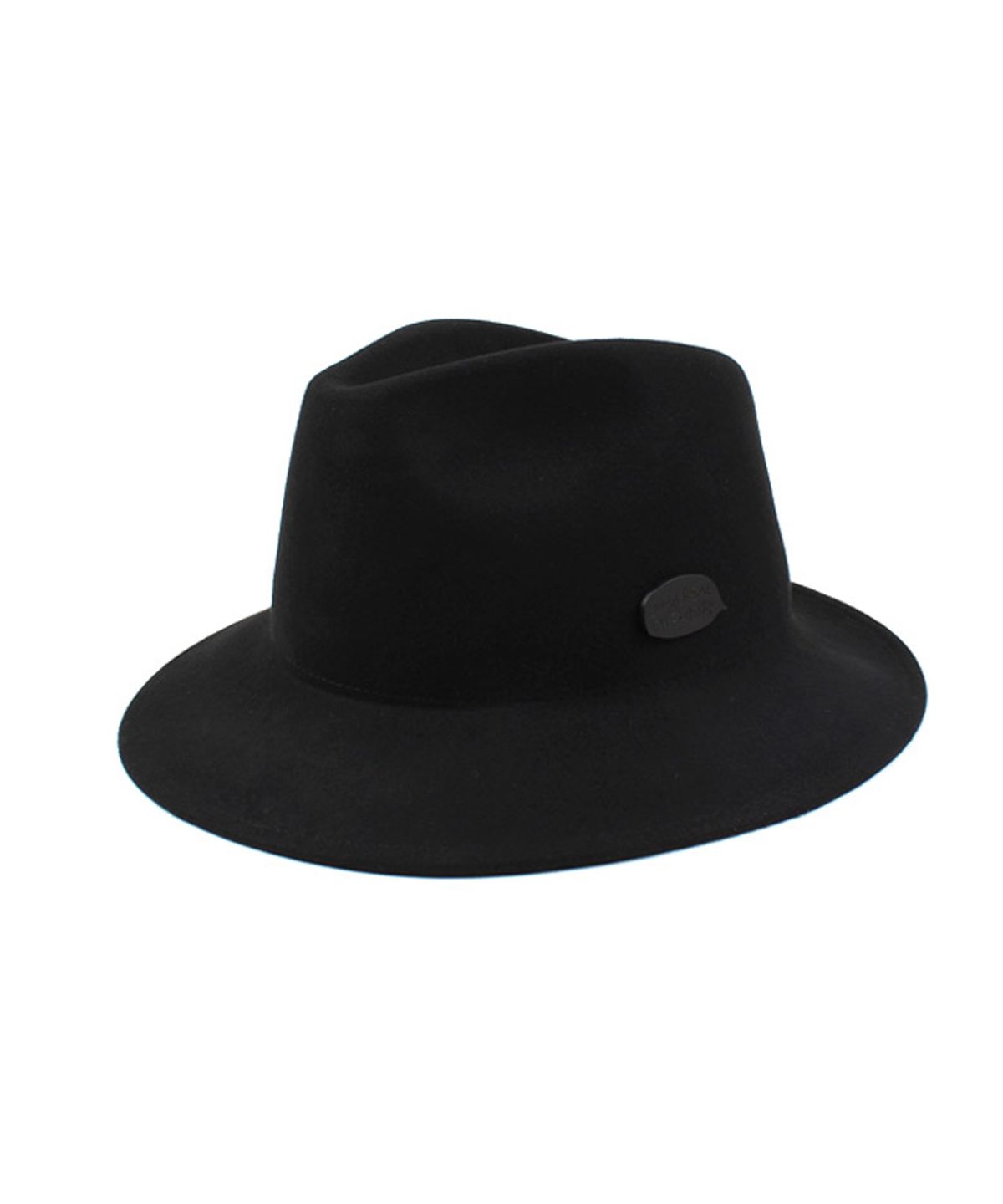 유니버셜 케미스트리(UNIVERSAL CHEMISTRY) Black Metal Short Wool Fedora BK 메탈숏페도라