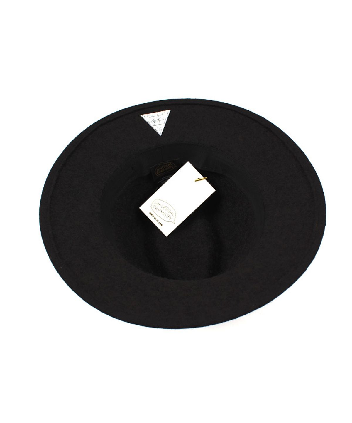 유니버셜 케미스트리(UNIVERSAL CHEMISTRY) Black Metal Short Wool Fedora BK 메탈숏페도라