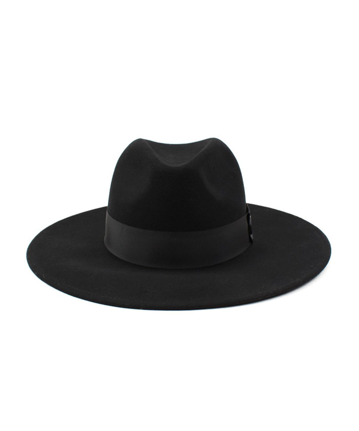 유니버셜 케미스트리(UNIVERSAL CHEMISTRY) Black Metal Line Wool Fedora BK  라인페도라