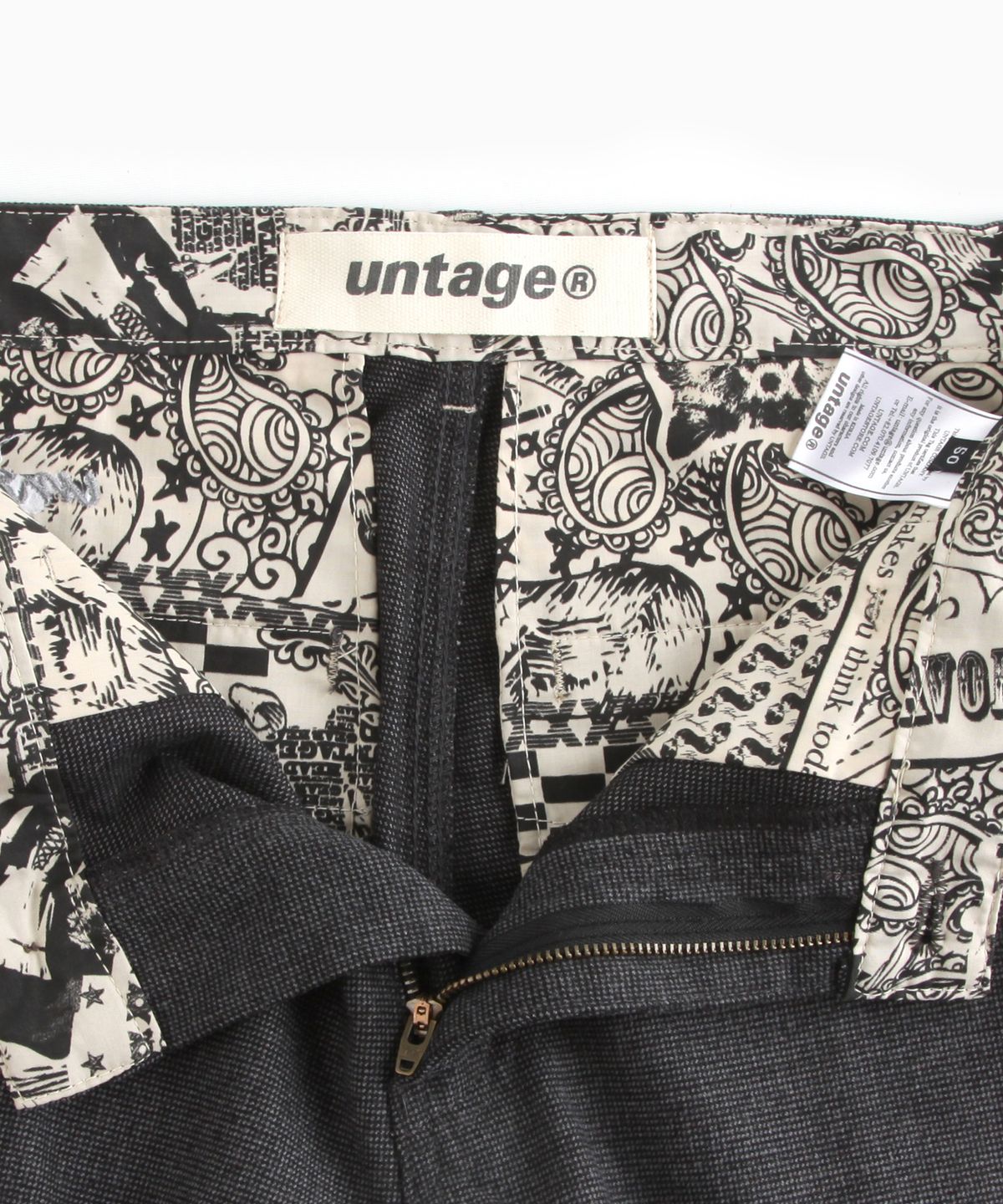 언티지(UNTAGE) UTP-FP06 울 조거 모직 슬랙스[charcoal(MAN)]