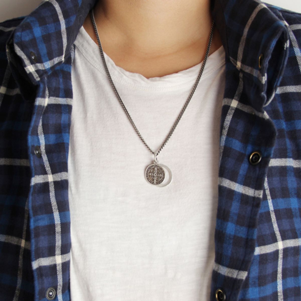 러쉬오프(RUSH OFF) [RUSHOFF] Benedictus Ring Necklace /베네딕토 링 목걸이(925 은도금)