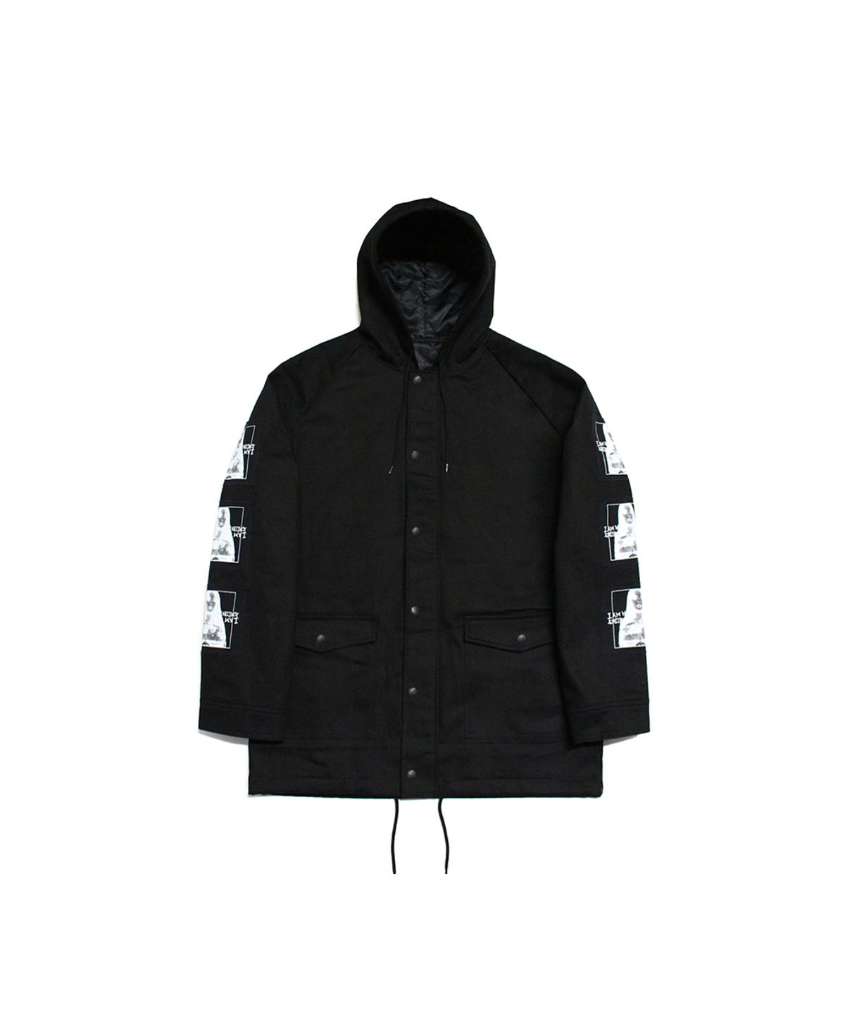 아임낫어휴먼비잉(I AM NOT A HUMAN BEING) Porno 6 Military Jacket - Black
