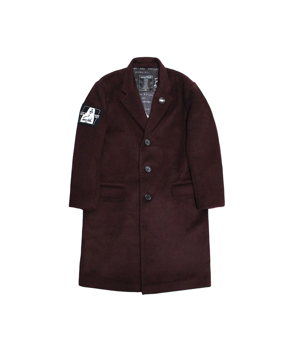 아임낫어휴먼비잉(I AM NOT A HUMAN BEING) Porno 6 Single Coat - Maroon