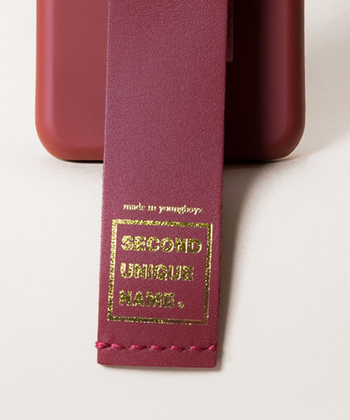 세컨드유니크네임(SECOND UNIQUE NAME) SUN CASE LEATHER BURGUNDY