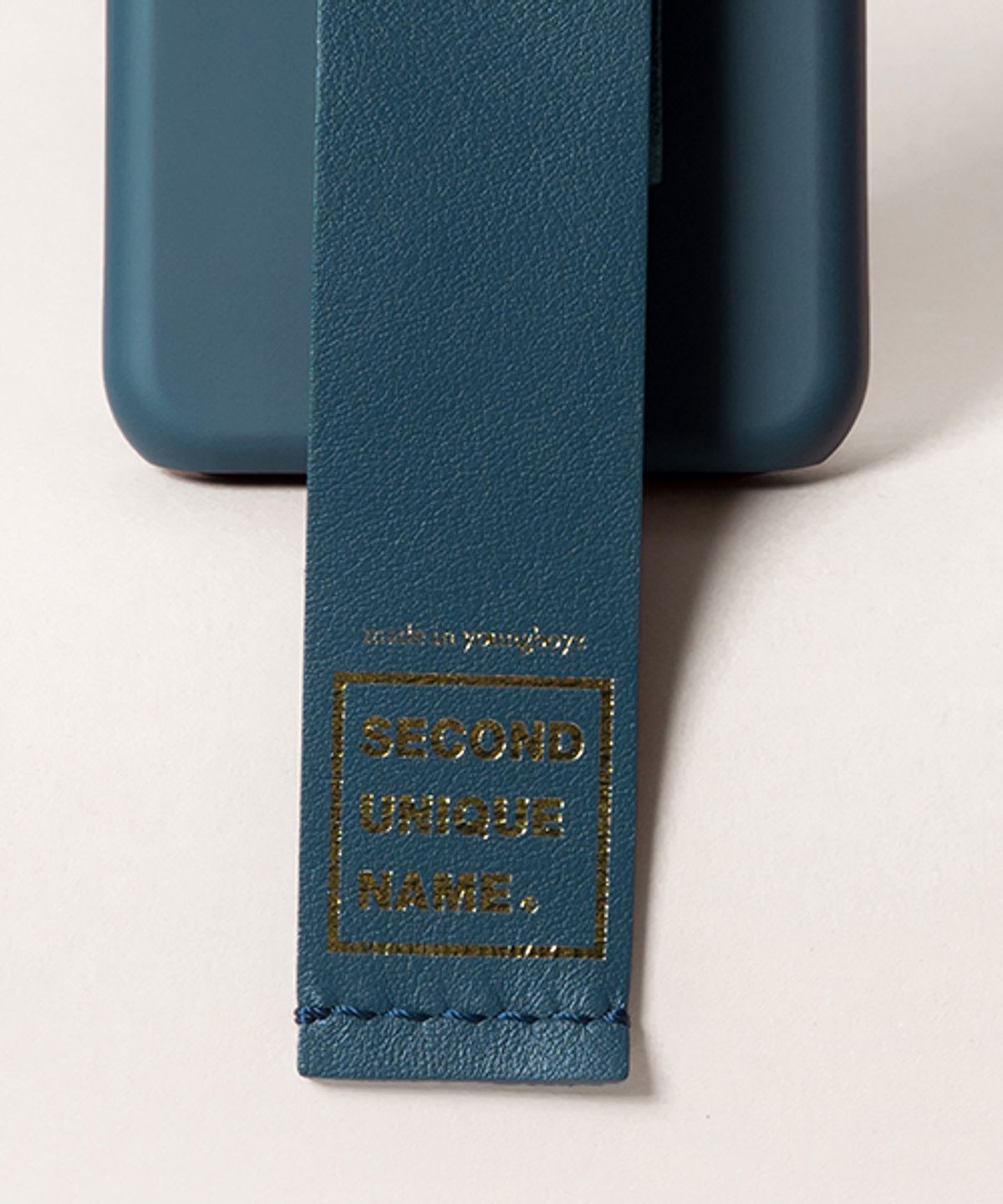 세컨드유니크네임(SECOND UNIQUE NAME) SUN CASE LEATHER GREENNAVY