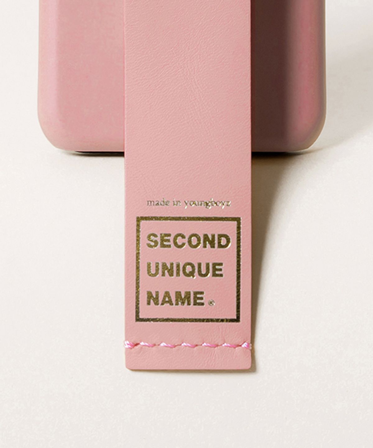 세컨드유니크네임(SECOND UNIQUE NAME) SUN CASE LEATHER INDIAN PINK