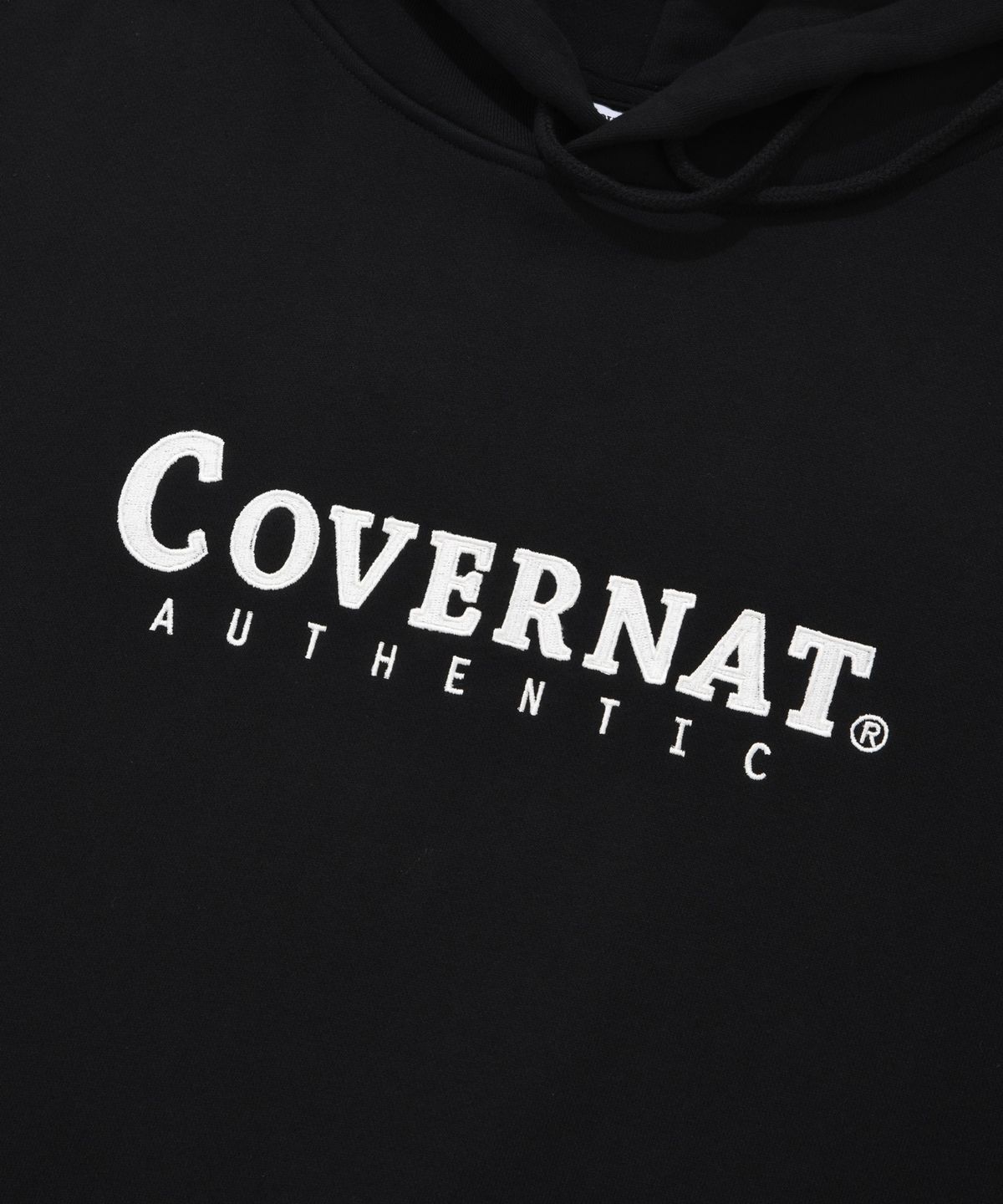 커버낫(COVERNAT) 어센틱 로고 후디 Black