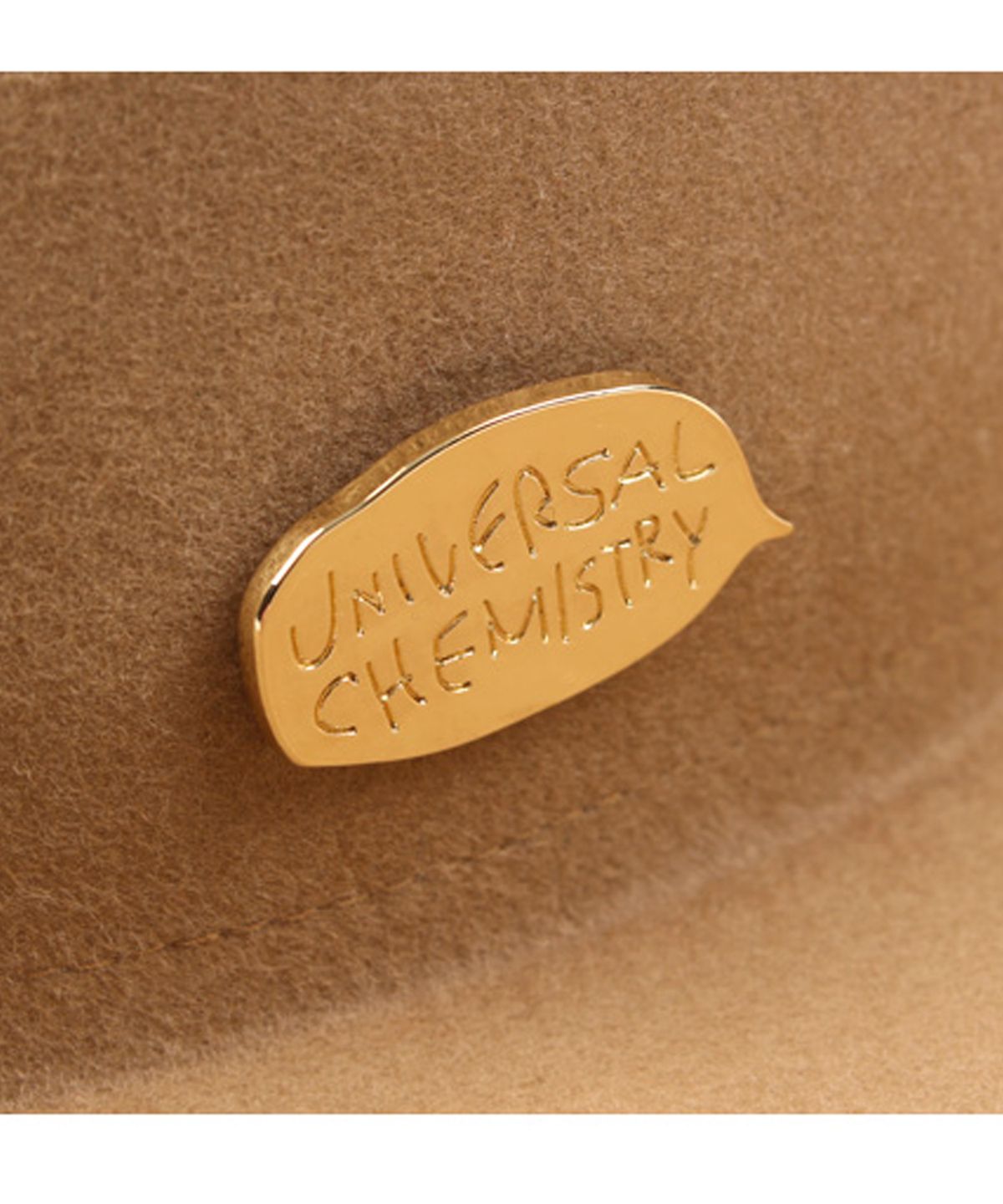 유니버셜 케미스트리(UNIVERSAL CHEMISTRY) Beige Simple Wool Fedora GD 메탈페도라