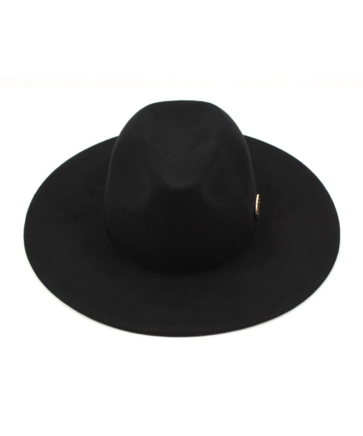 유니버셜 케미스트리(UNIVERSAL CHEMISTRY) Black Simple Wool Fedora GD 메탈페도라