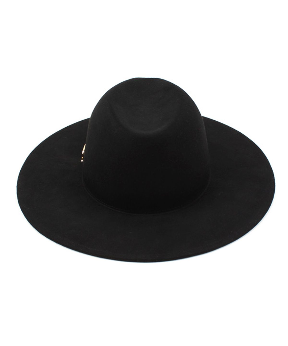 유니버셜 케미스트리(UNIVERSAL CHEMISTRY) Black Simple Wool Fedora GD 메탈페도라