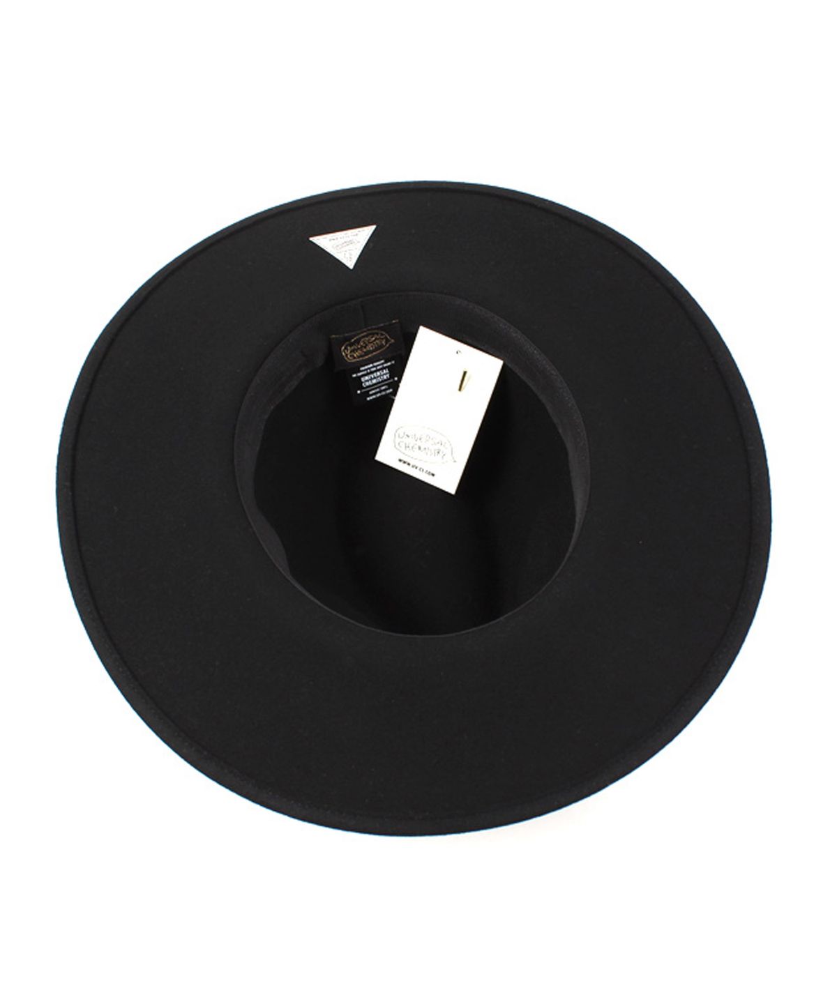 유니버셜 케미스트리(UNIVERSAL CHEMISTRY) Black Simple Wool Fedora BK 메탈페도라
