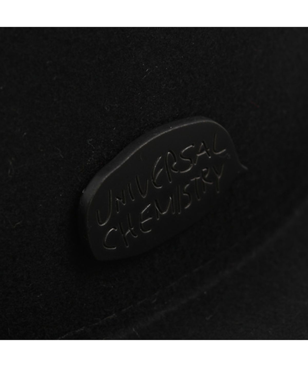 유니버셜 케미스트리(UNIVERSAL CHEMISTRY) Black Simple Wool Fedora BK 메탈페도라