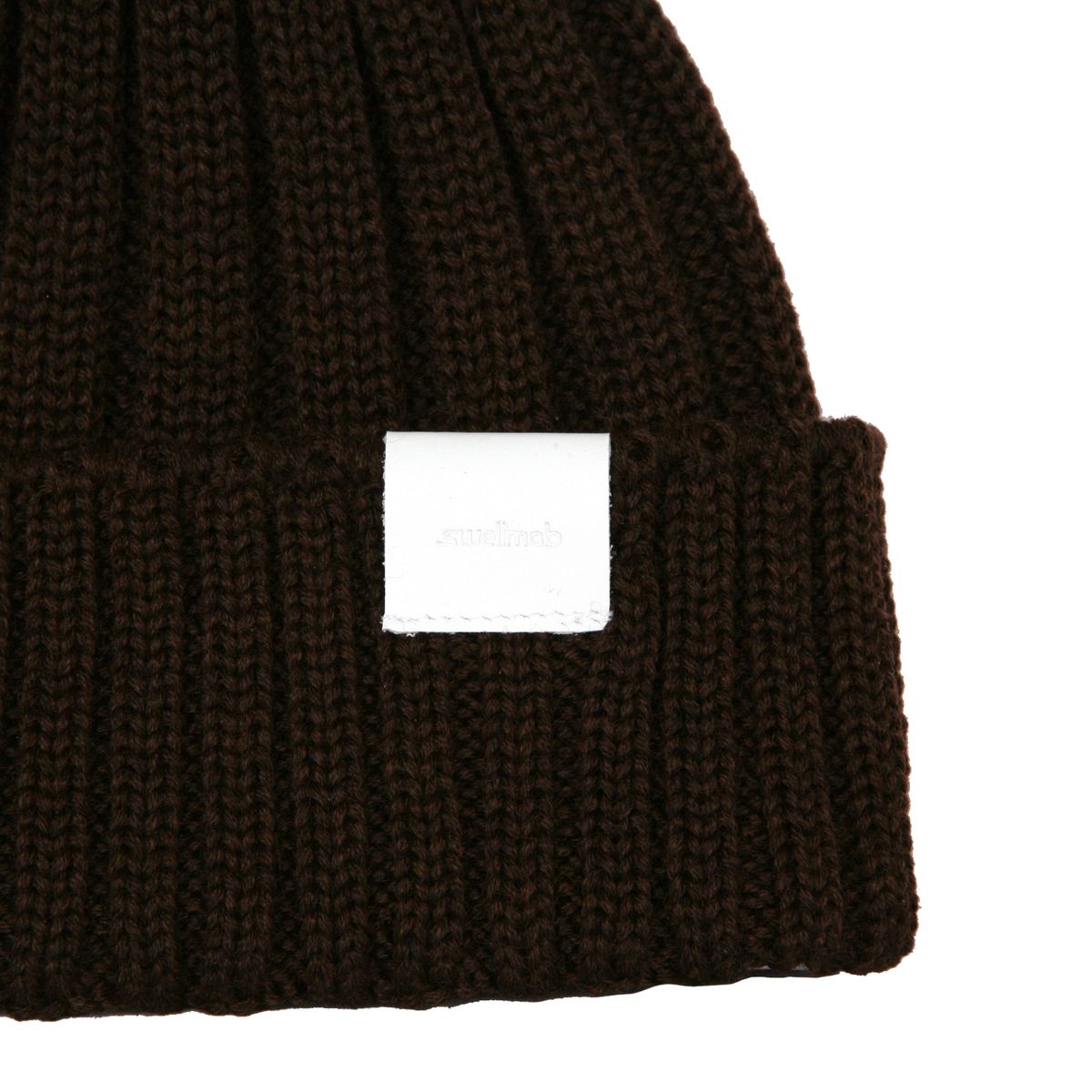 스웰맙(SWELLMOB) Swellmob leather tap beanie -brown-