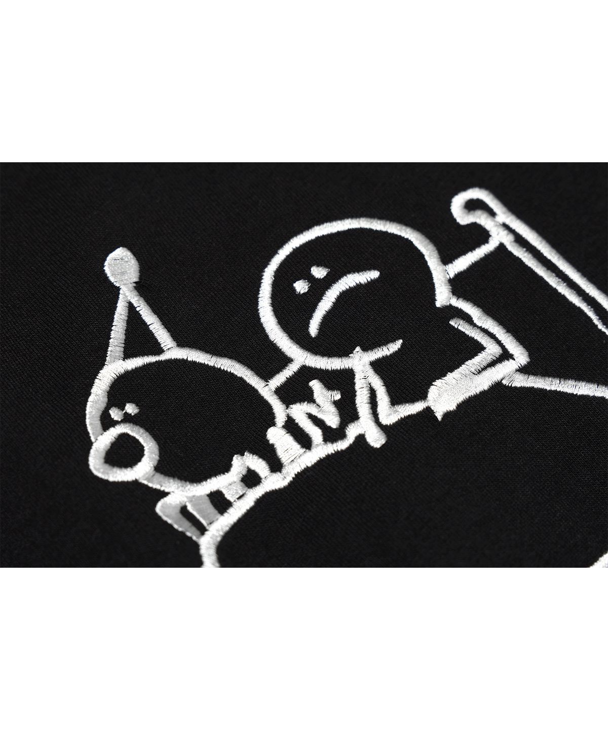 꼼파뇨(CPGN STUDIO) [기모] mmM 일러스트 타투 후드 헤비오버핏 블랙