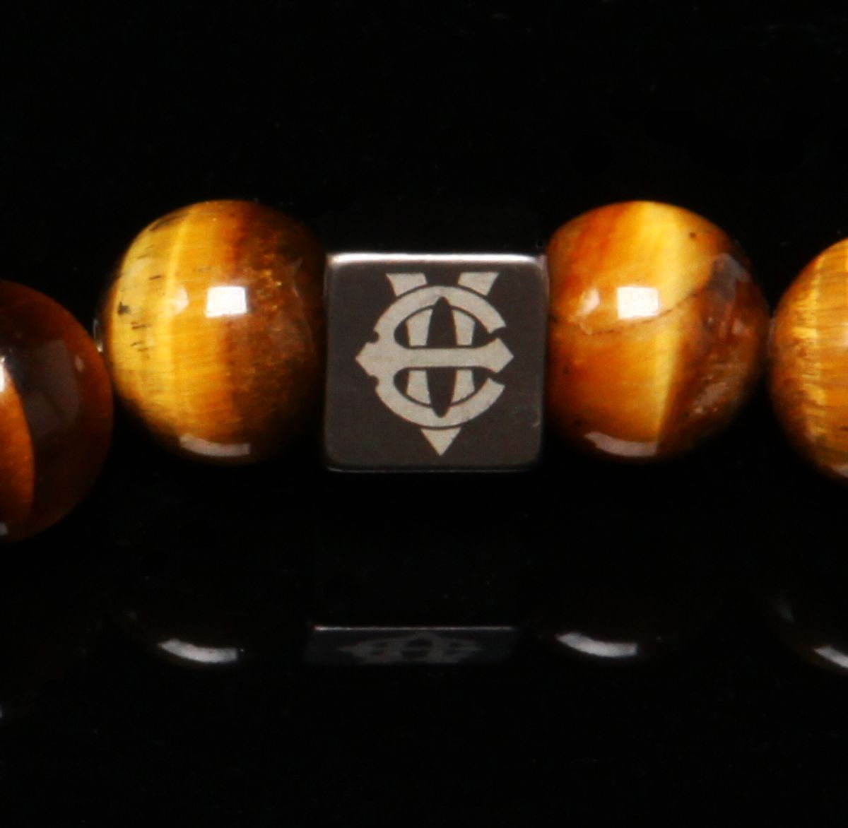 에잇볼륨(EIGHTVOLUME) EV 3Motif Bead Bracelet(Brown)