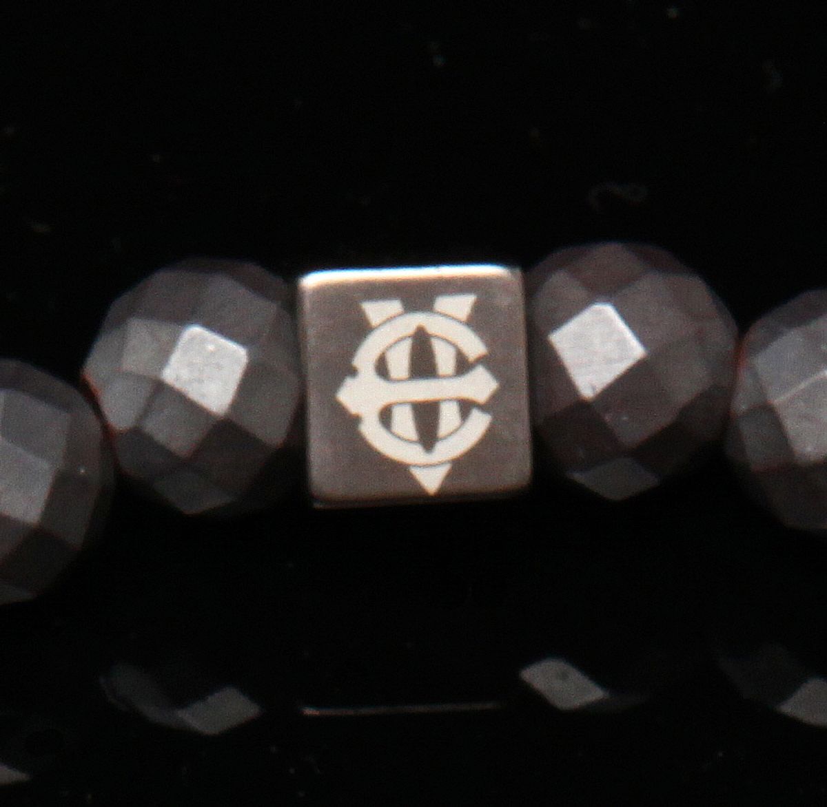 에잇볼륨(EIGHTVOLUME) EV 3Skull Bead Bracelet(Angulargray)
