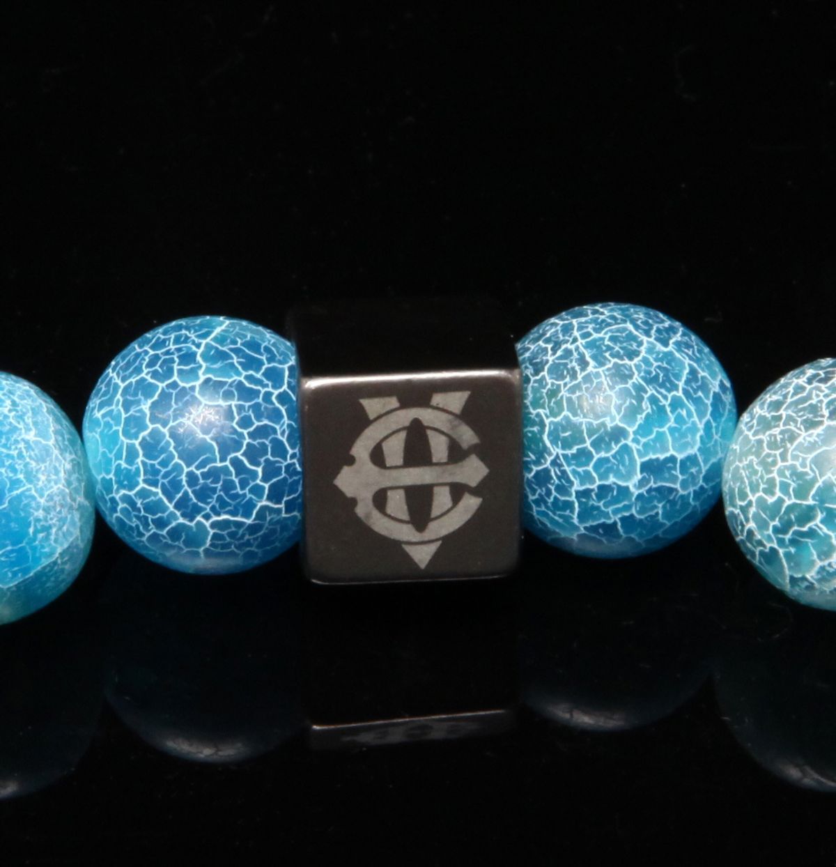 에잇볼륨(EIGHTVOLUME) EV Crack Bead Bracelet(Blue)