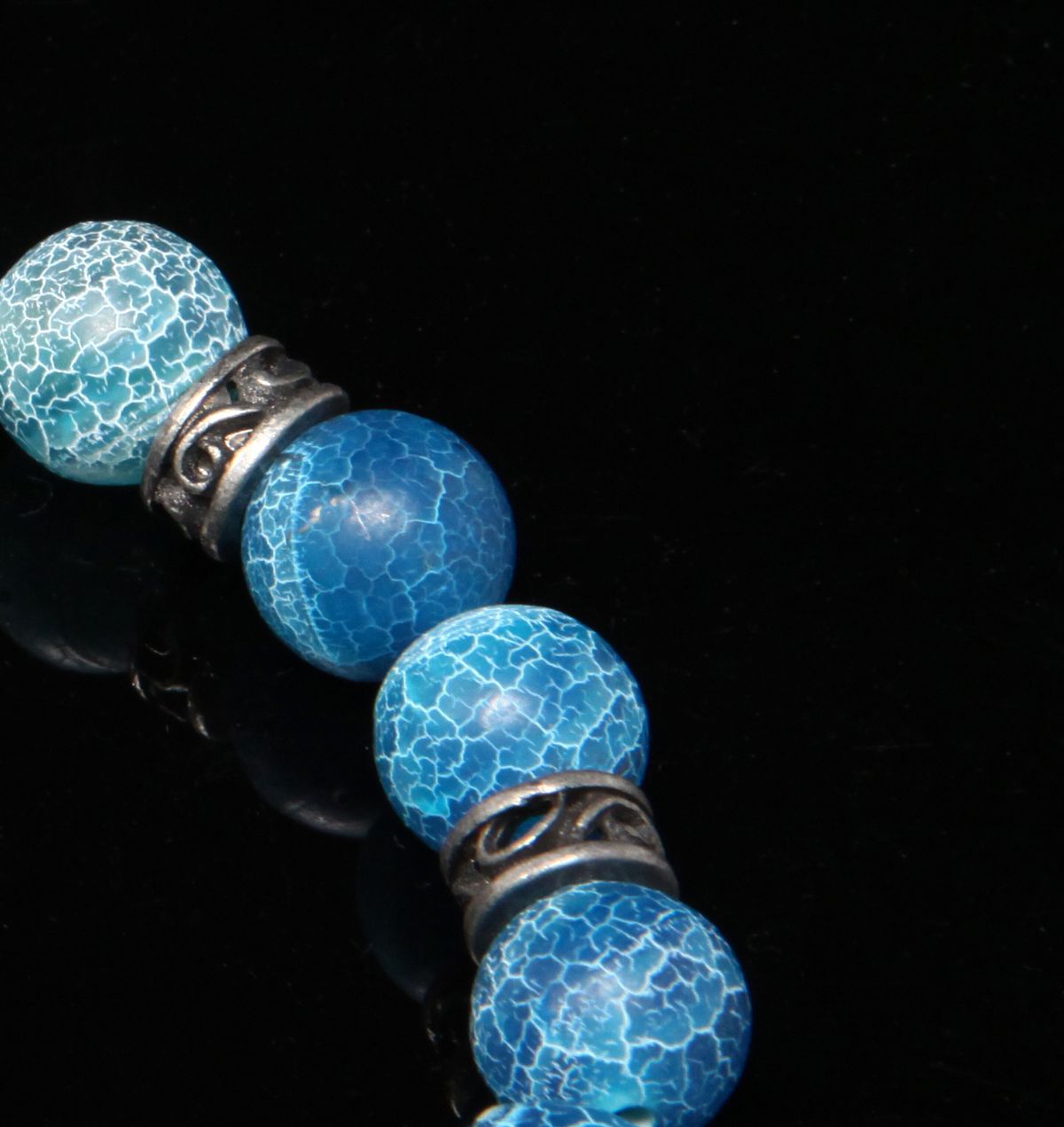 에잇볼륨(EIGHTVOLUME) EV Crack Bead Bracelet(Blue)