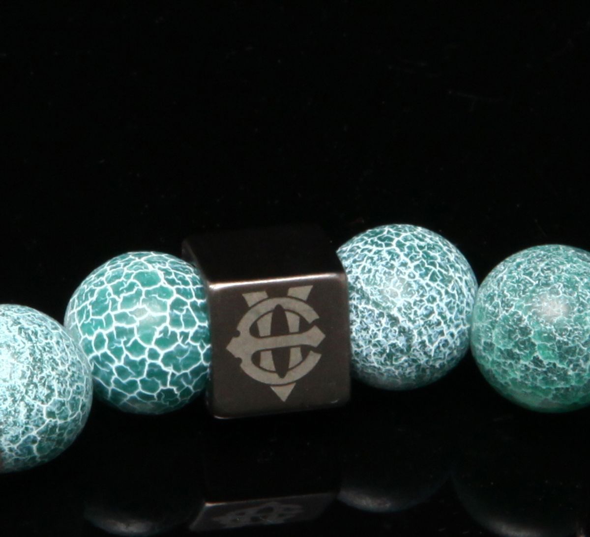 에잇볼륨(EIGHTVOLUME) EV Crack Bead Bracelet(Green)