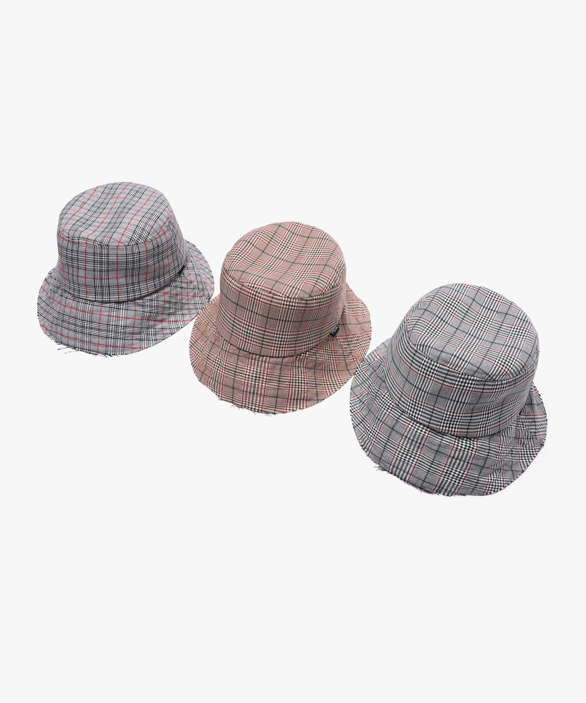 피스메이커(PIECE MAKER) GLEN CHECK BUCKET (GREY)