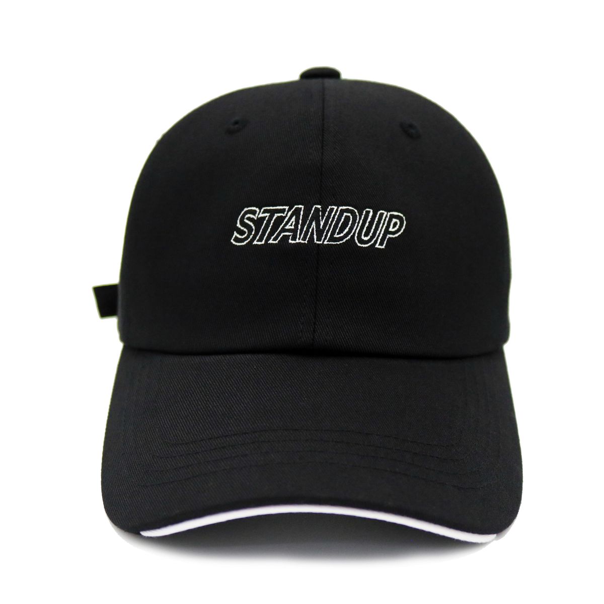 스탠드업(STANDUP) 바이저라인 블랙컬러 볼캡(커버핏)