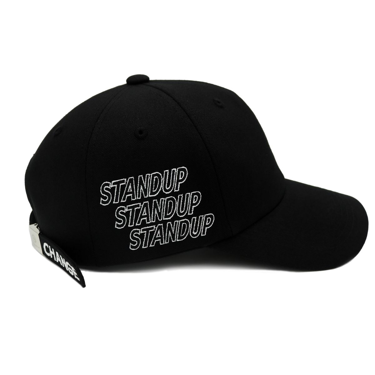 스탠드업(STANDUP) 바이저라인_트리플 블랙컬러 볼캡(라이트핏)