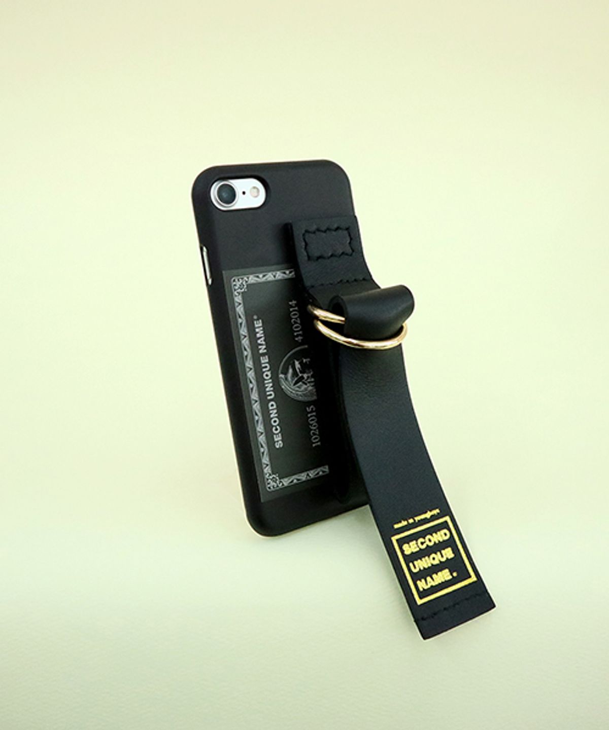 세컨드유니크네임(SECOND UNIQUE NAME) SUN CASE LEATHER CARD BLACK
