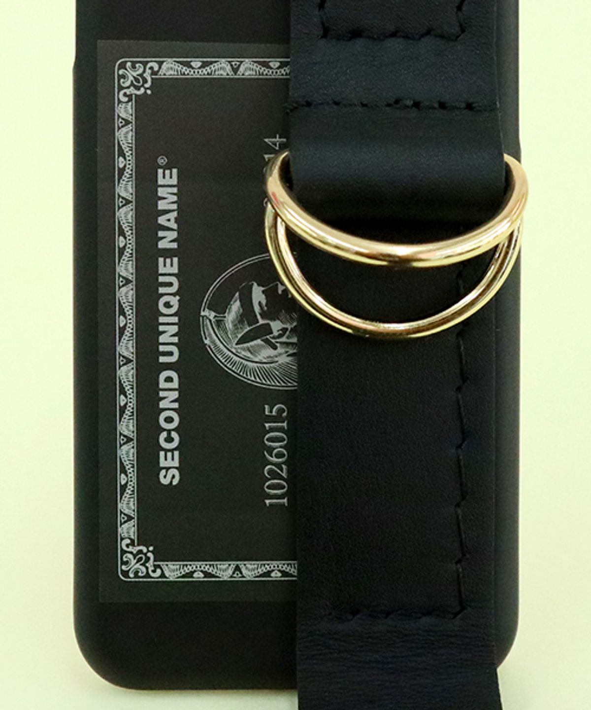 세컨드유니크네임(SECOND UNIQUE NAME) SUN CASE LEATHER CARD BLACK