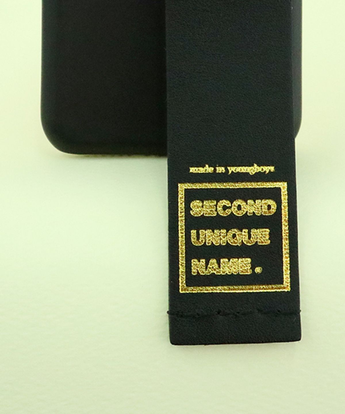 세컨드유니크네임(SECOND UNIQUE NAME) SUN CASE LEATHER CARD BLACK