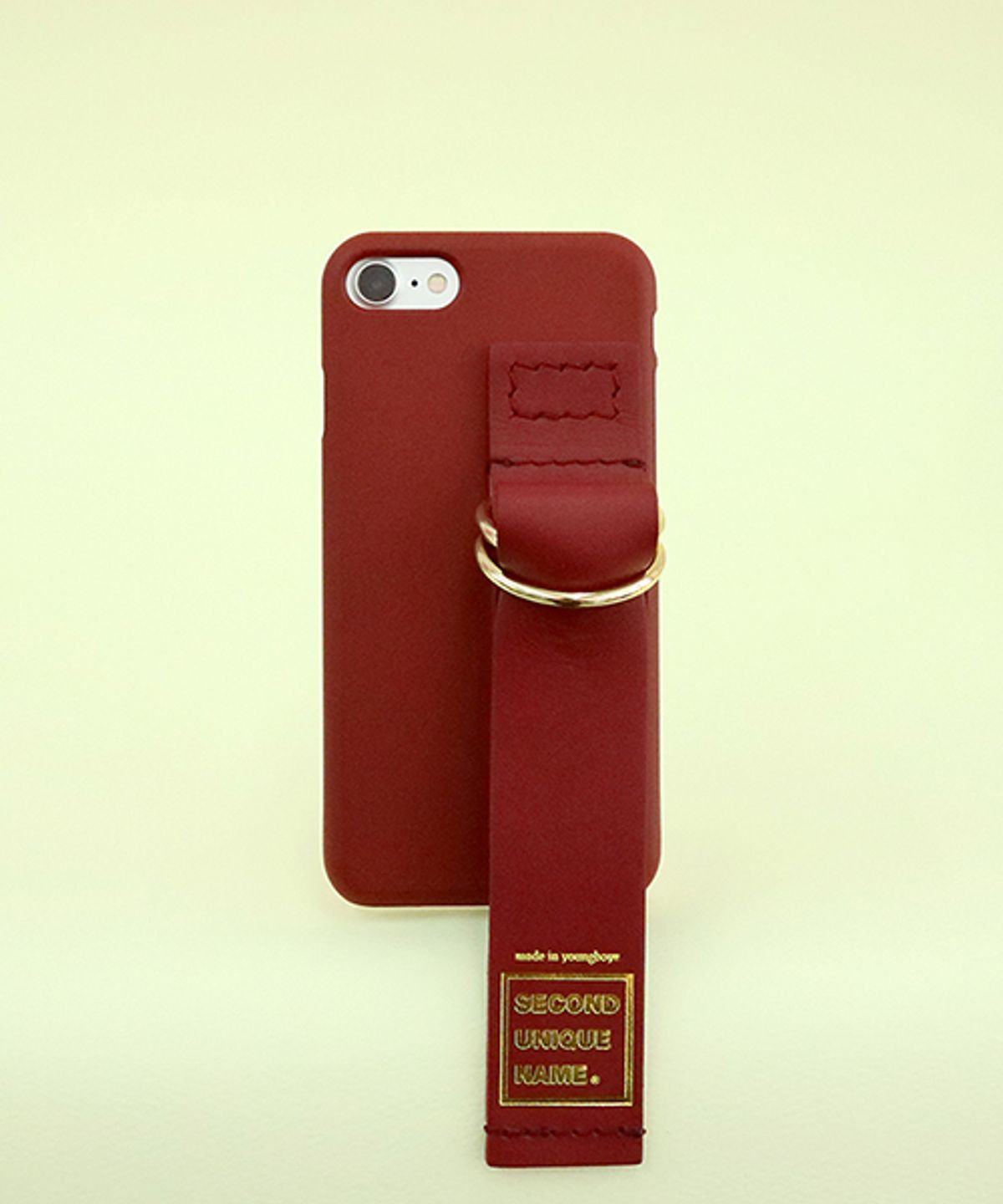 세컨드유니크네임(SECOND UNIQUE NAME) SUN CASE LEATHER CARD BURGUNDY
