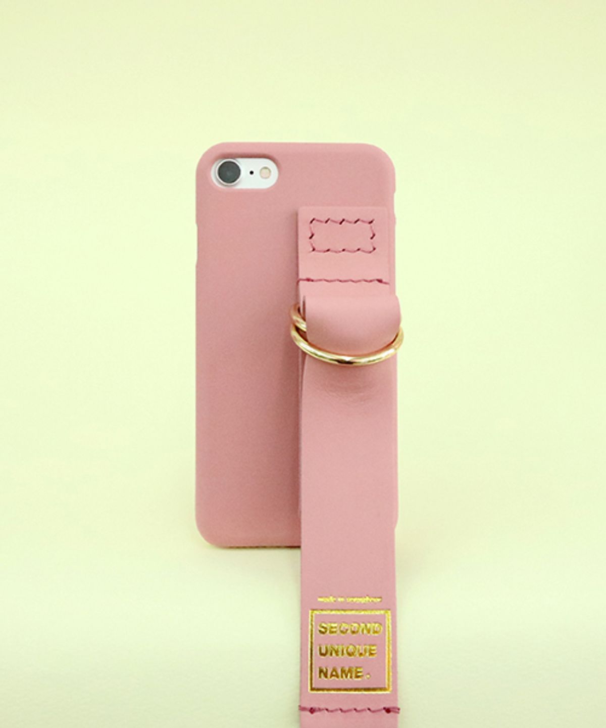 세컨드유니크네임(SECOND UNIQUE NAME) SUN CASE LEATHER CARD INDIAN PINK