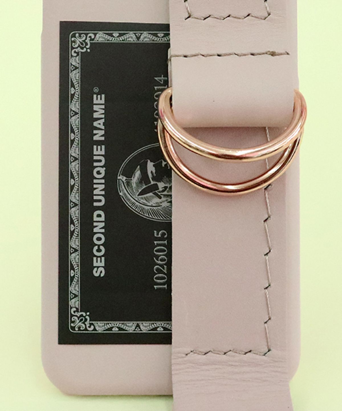 세컨드유니크네임(SECOND UNIQUE NAME) SUN CASE LEATHER CARD NATURAL IVORY