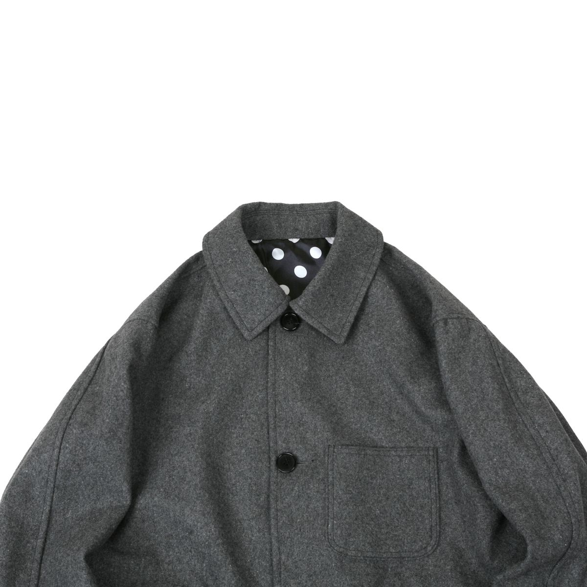 스웰맙(SWELLMOB) Swellmob wool melton coat -grey-