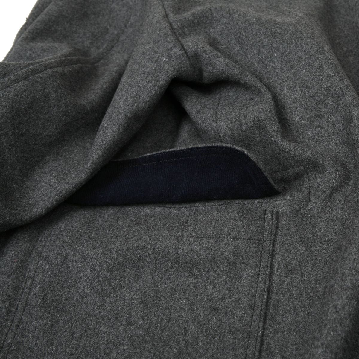 스웰맙(SWELLMOB) Swellmob wool melton coat -grey-